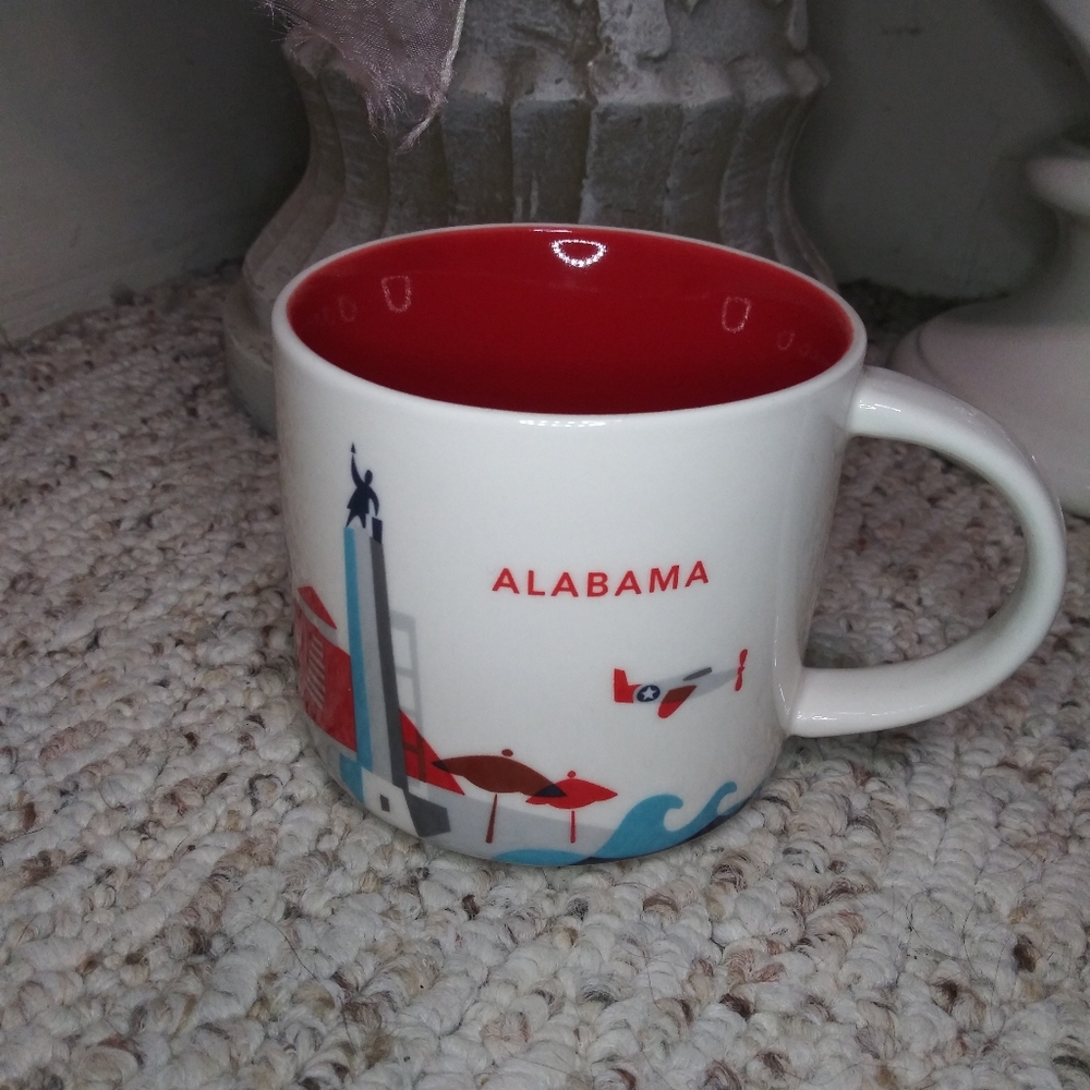 Starbucks 2017 Alabama You Are Here Collectible Coffee Mug